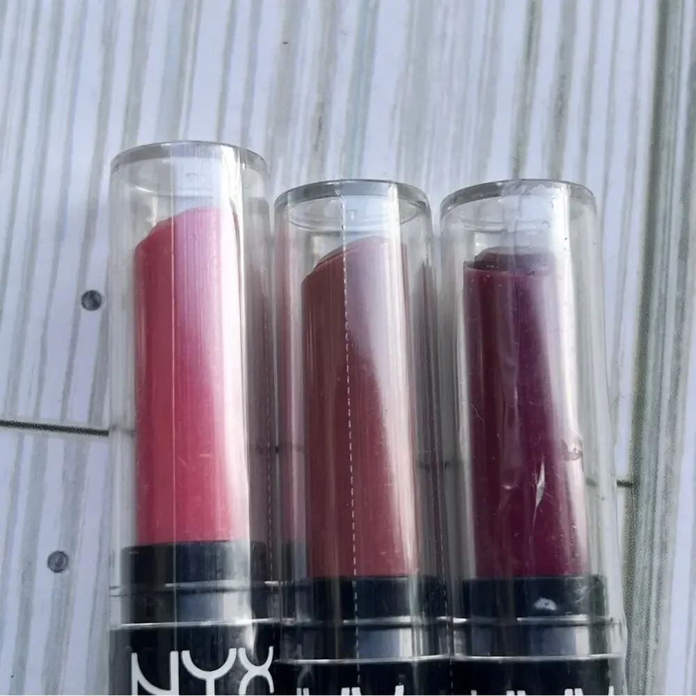 NYX Makeup Beauty High Voltage Lipstick Trio New in Package